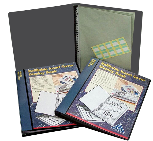 Colby 252A 20 Pocket A4 Insert Front Refillable Display Book